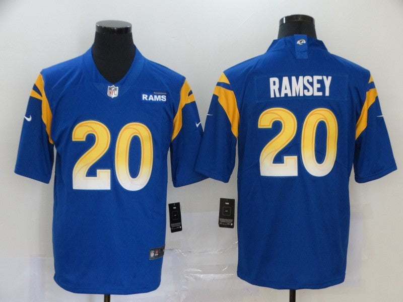 Men's Los Angeles Rams Jalen Ramsey #20 Blue Game Player Jerseys