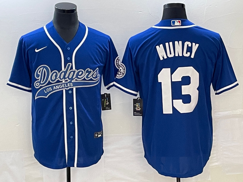 Men's Los Angeles Dodgers Max Muncy #13 Royal Player Jerseys Joint Edition