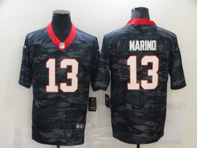 Men's Miami Dolphins Dan Marino #13 Gray Camouflage Game Jerseys