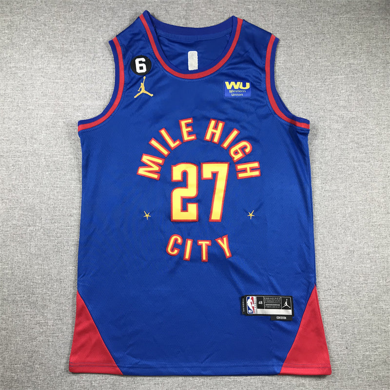 Men's Denver Nuggets Jamal Murray #27 Blue 2022/23 Swingman Jerseys - Statement Edition