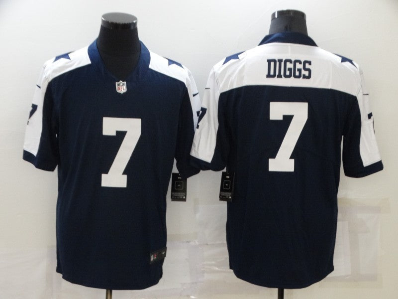 Men's Dallas Cowboys Trevon Diggs #7 Navy Game Jerseys