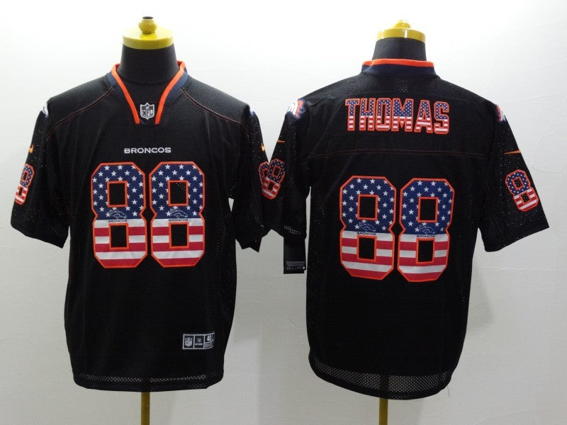 Men's Denver Broncos Demaryius Thomas #88 Black Game Jerseys