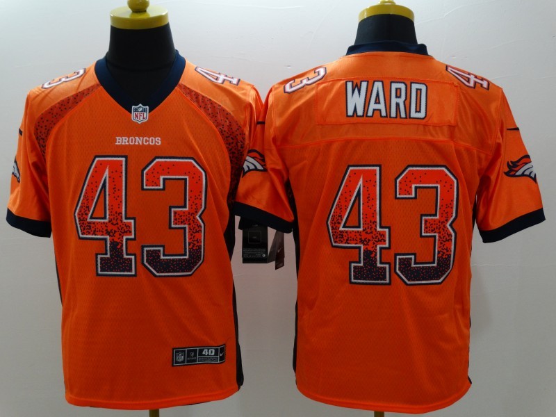 Men's Denver Broncos TJ Ward #43 Orange Game Jerseys