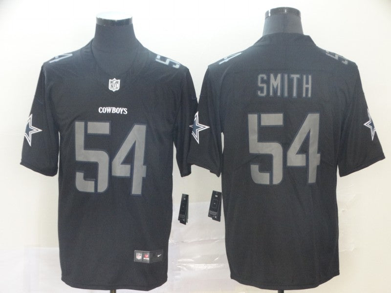Men's Dallas Cowboys Jaylon Smith #54 Black Game Jerseys