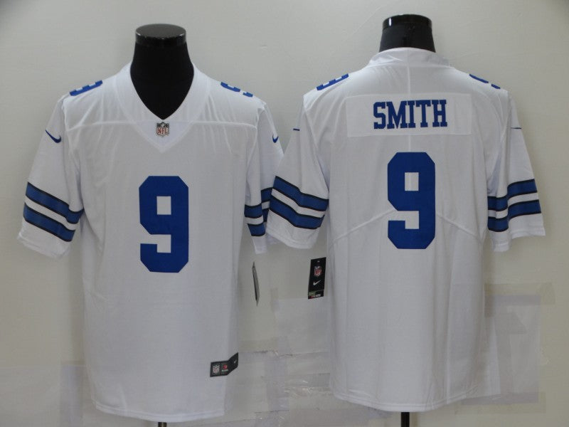 Men's Dallas Cowboys Emmitt Smith #9 White Fashion Game Jerseys