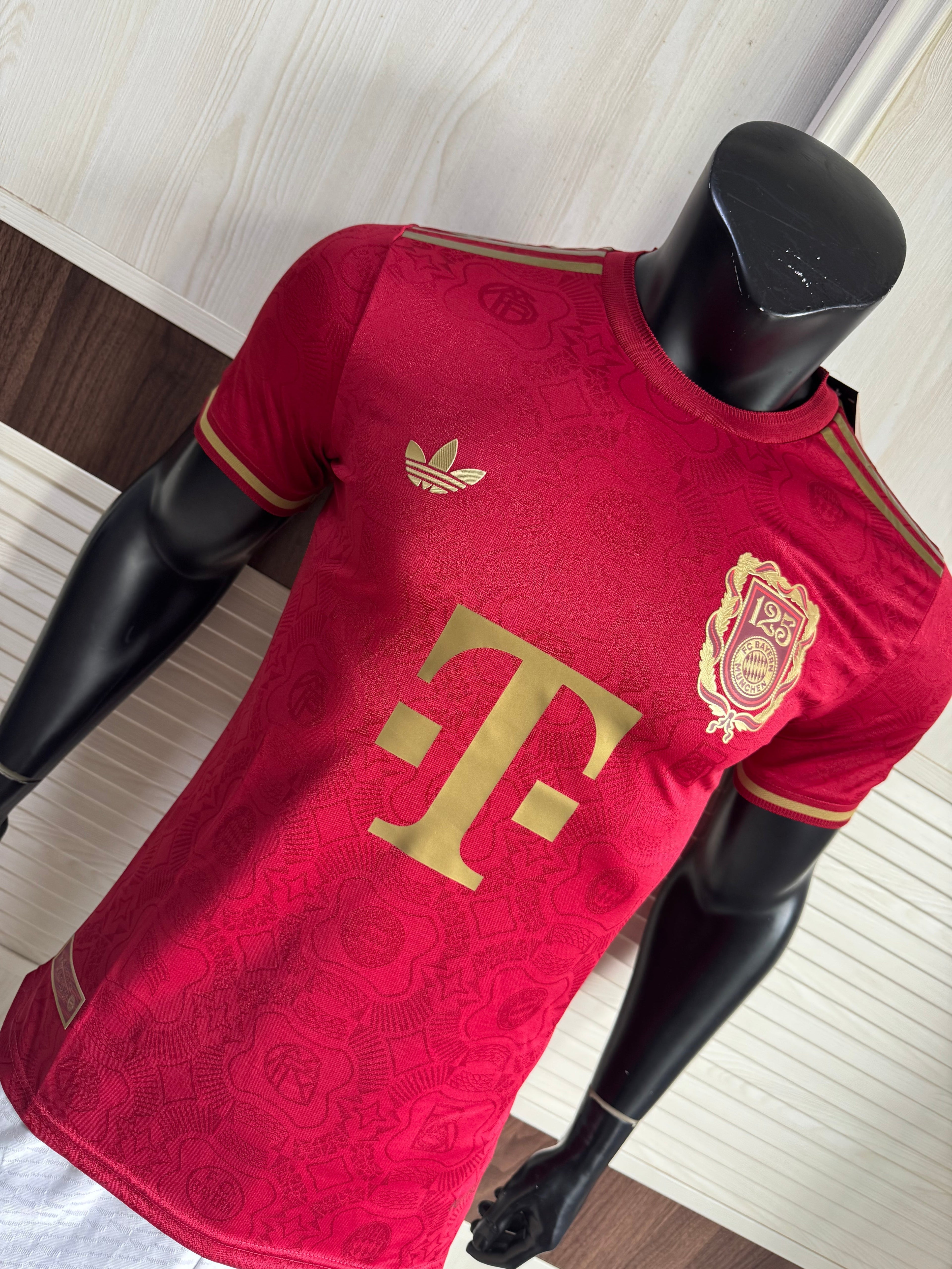 Bayern red 125th anniversary commemorative edition player version jersey