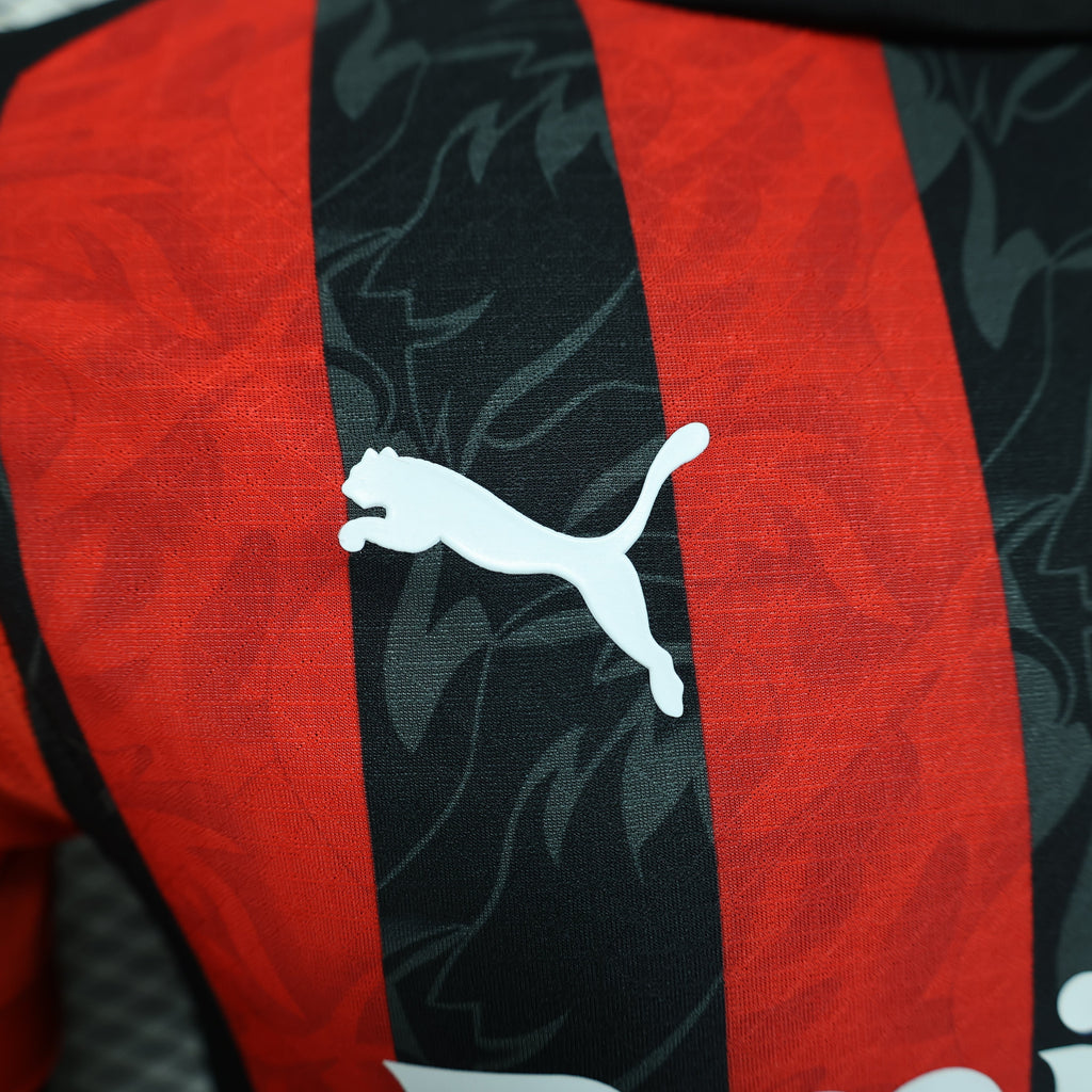 2025-26 AC Milan Home Player Version Jersey - Mens