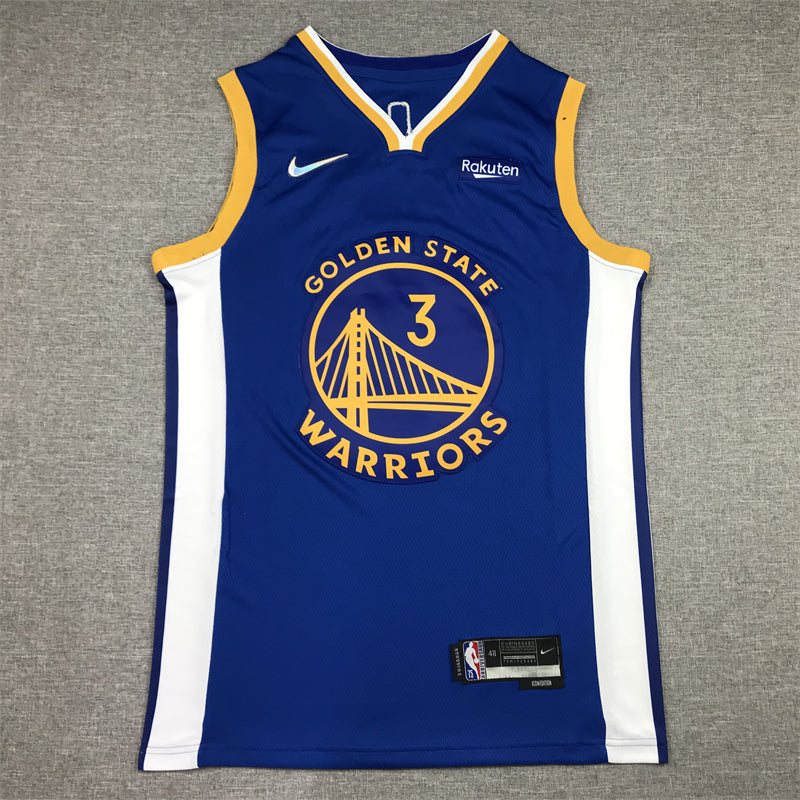 Men's Golden State Warriors Jordan Poole #3 Royal 2022/23 Fast Break Replica Player Jerseys - Icon Edition