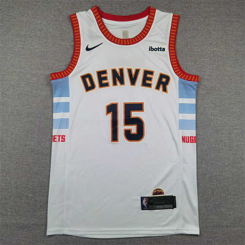 Men's Denver Nuggets Nikola Jokic #15 Silver 2022/23 Swingman Jerseys - City Edition