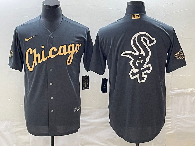 Men's Chicago White Sox Dark Gray Replica Team Jerseys