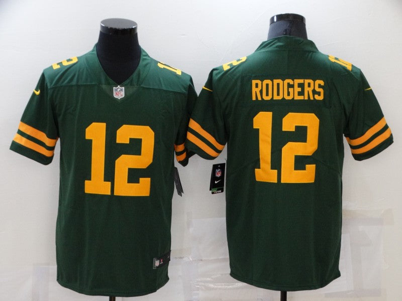 Men's Green Bay Packers Aaron Rodgers #12 Green Alternate Legend Player Jerseys