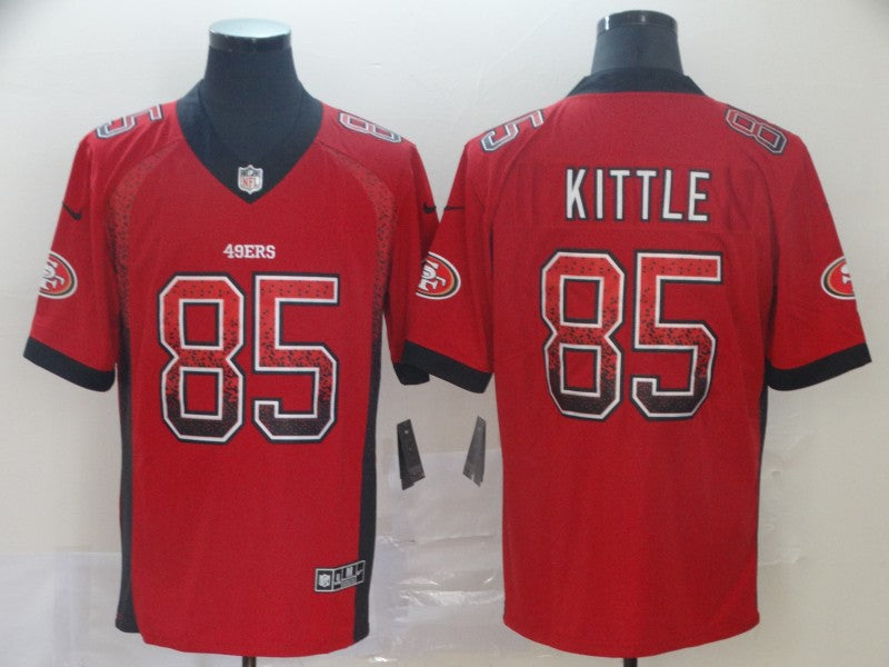 Men's San Francisco 49ers George Kittle #85 Red Game Player Jerseys