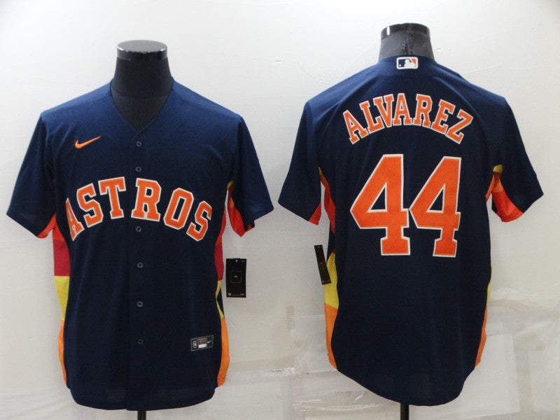Men's Houston Astros Yordan Alvarez #44 Navy Alternate Replica Player Name Jerseys