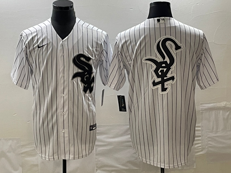 Men's Chicago White Sox White Home Replica Team Jerseys