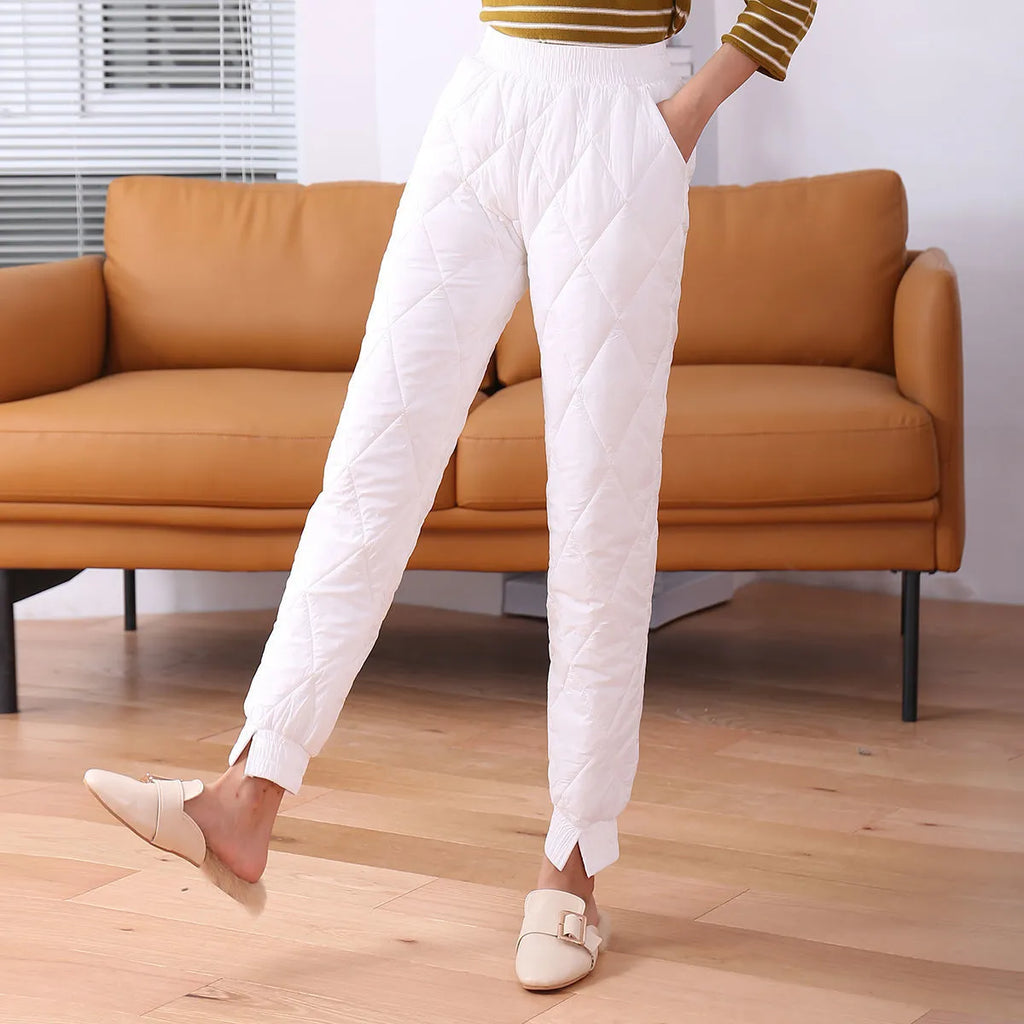 Stylish Apparel Down cotton trousers for women