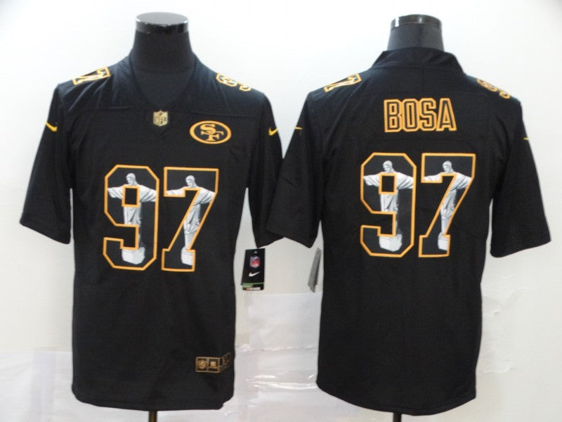 Men's San Francisco 49ers Nick Bosa #97 Black Alternate Game Jerseys