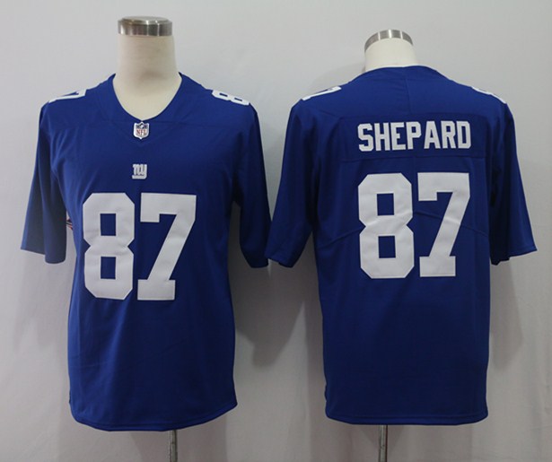 Men's New York Giants Sterling Shepard #87 Blue Game Player Jerseys