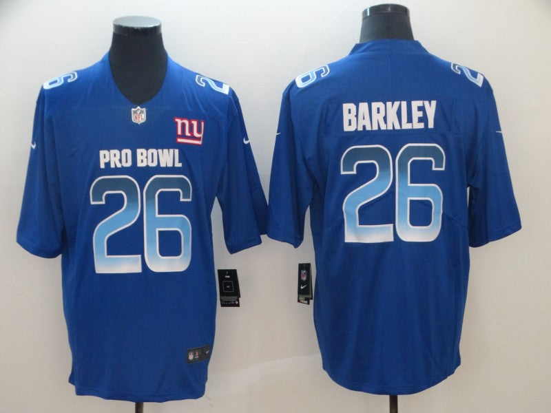 Men's New York Giants Saquon Barkley #26 Blue All Star Game Jerseys