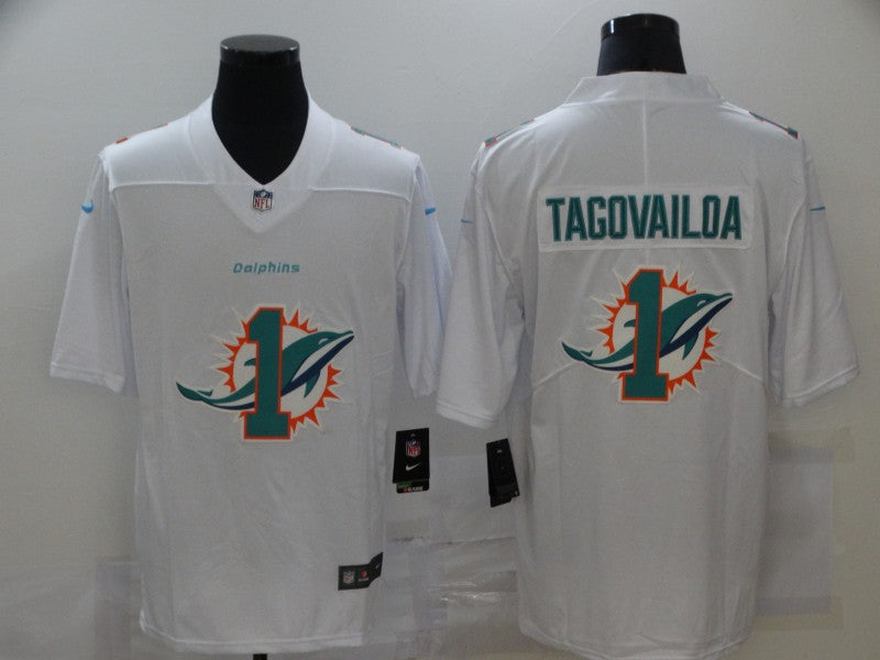 Men's Miami Dolphins Tua Tagovailoa #1 White Player Game Jerseys