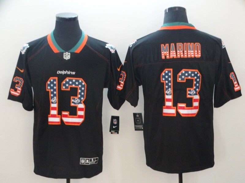 Men's Miami Dolphins Dan Marino #13 Black Game Jerseys