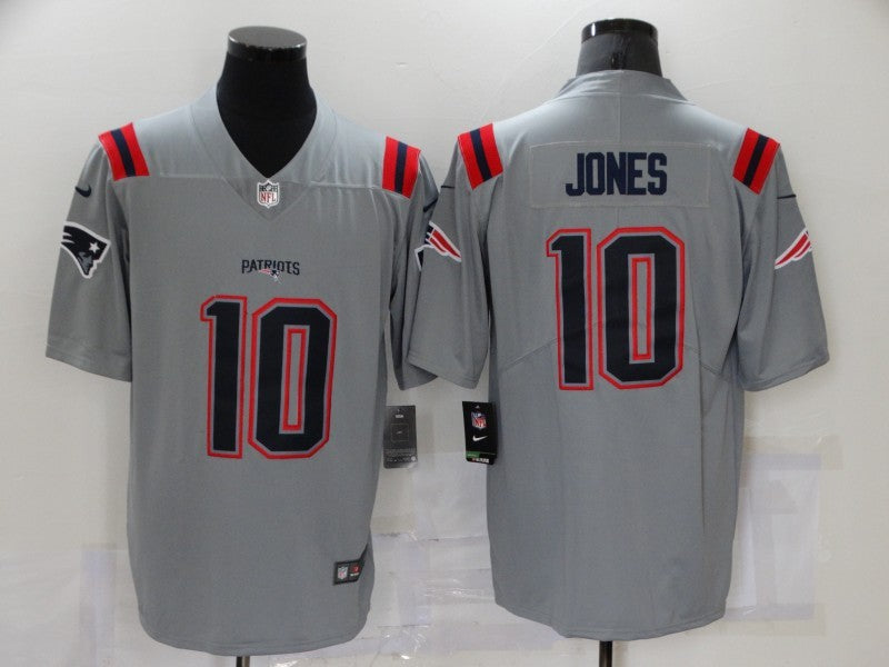 Men's New England Patriots Mac Jones #10 Gray Game Jerseys