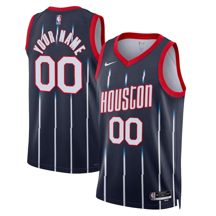 Men's Houston Rockets Navy 2022/23 Swingman Custom Jerseys - City Edition