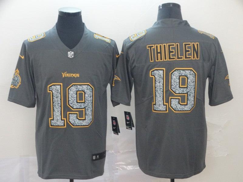 Men's Minnesota Vikings Adam Thielen #19 Gray Game Player Jerseys