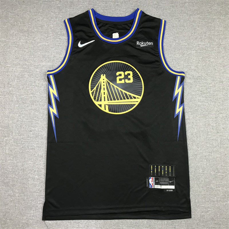 Men's Golden State Warriors Draymond Green #23 City Edition Black Classic Jerseys
