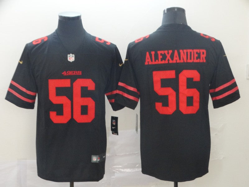Men's San Francisco 49ers Kwon Alexander #56 Black Game Jerseys