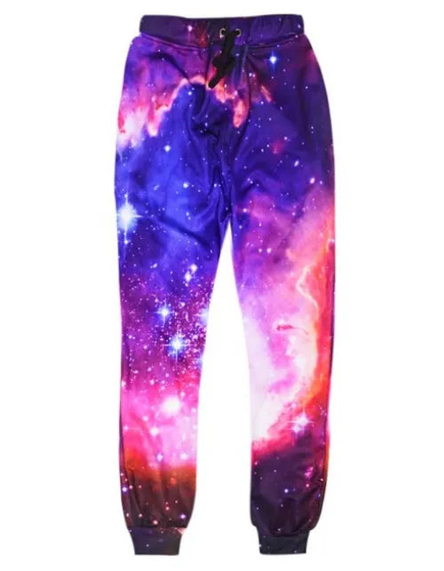 Fashionable Printed Apparel 3D printed couple men and women trousers