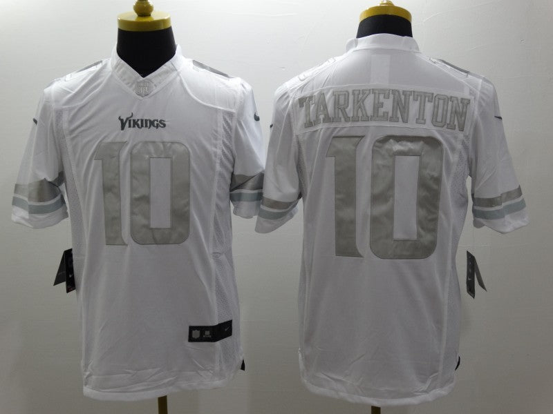 Men's Minnesota Vikings Fran Tarkenton #10 White Game Jerseys
