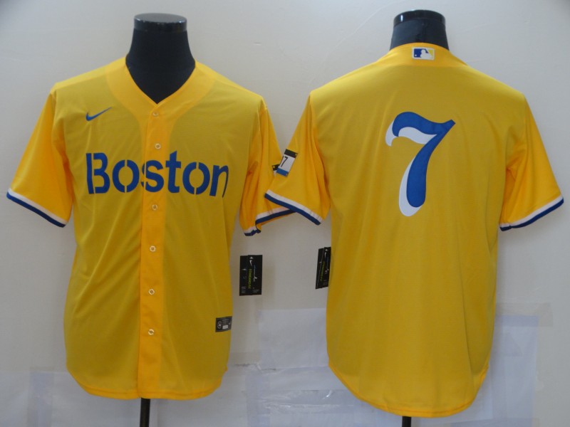 Men's Boston Red Sox Masataka Yoshida #7 Gold City Connect Replica Player Jerseys