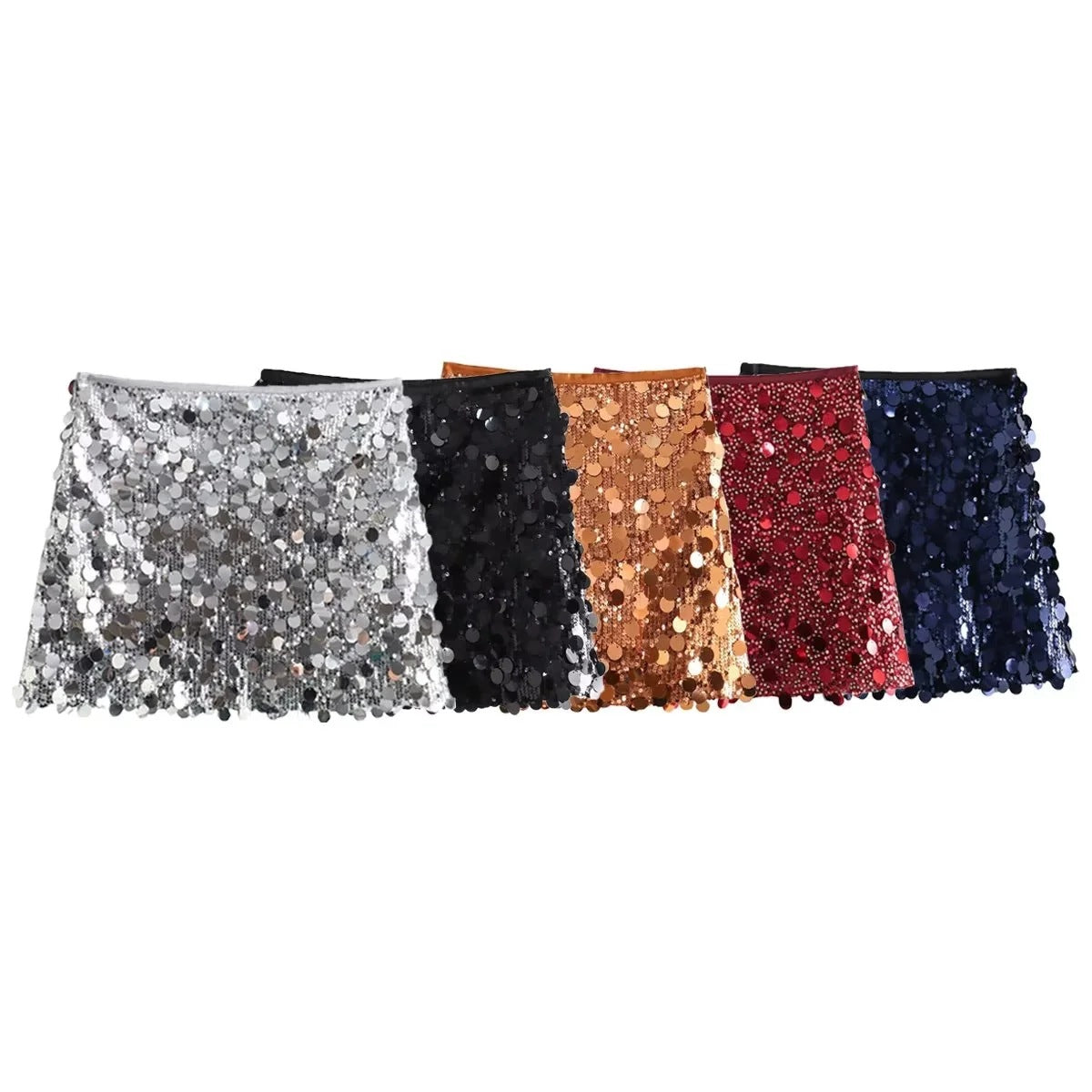Chic Skirt Sequined Sheath Skirt Mini Women
