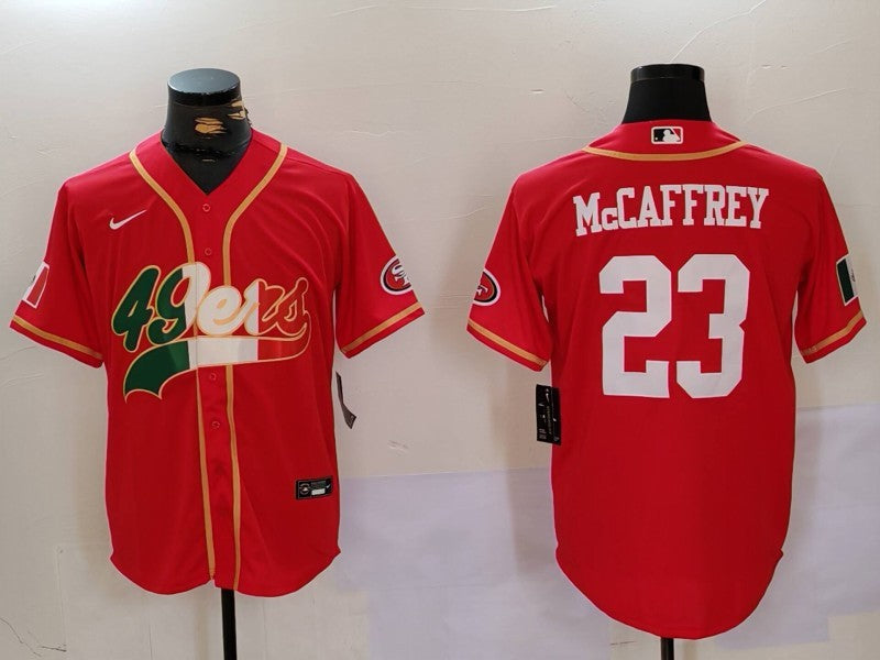 Men's San Francisco 49ers Christian McCaffrey #23 Scarlet Game Jerseys