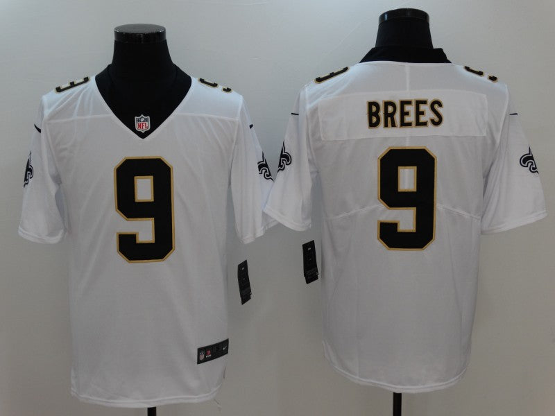 Men's New Orleans Saints #9 Drew Brees Team Jerseys White