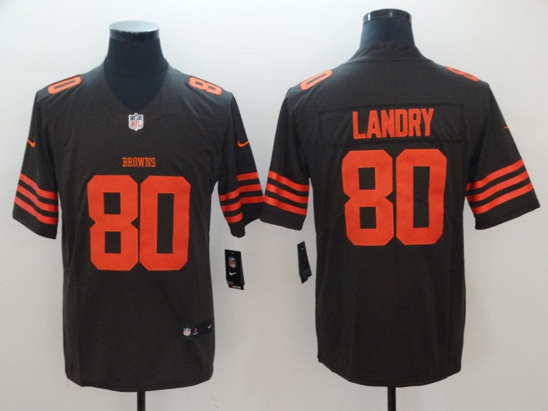 Men's Cleveland Browns Jarvis Landry Black Game Jerseys