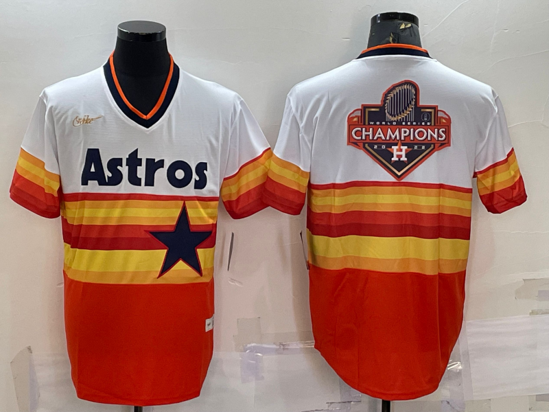 Men's Houston Astros White Home Cooperstown Collection Team Jerseys