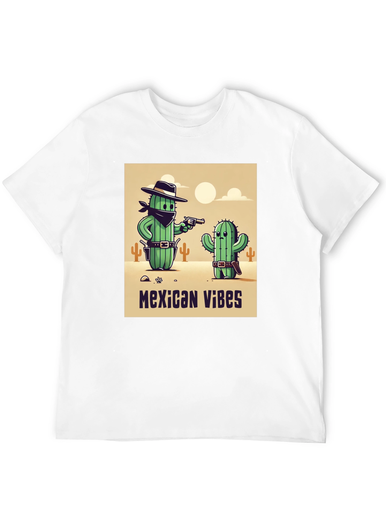 Mexican Vibes Cactus Graphic Tee