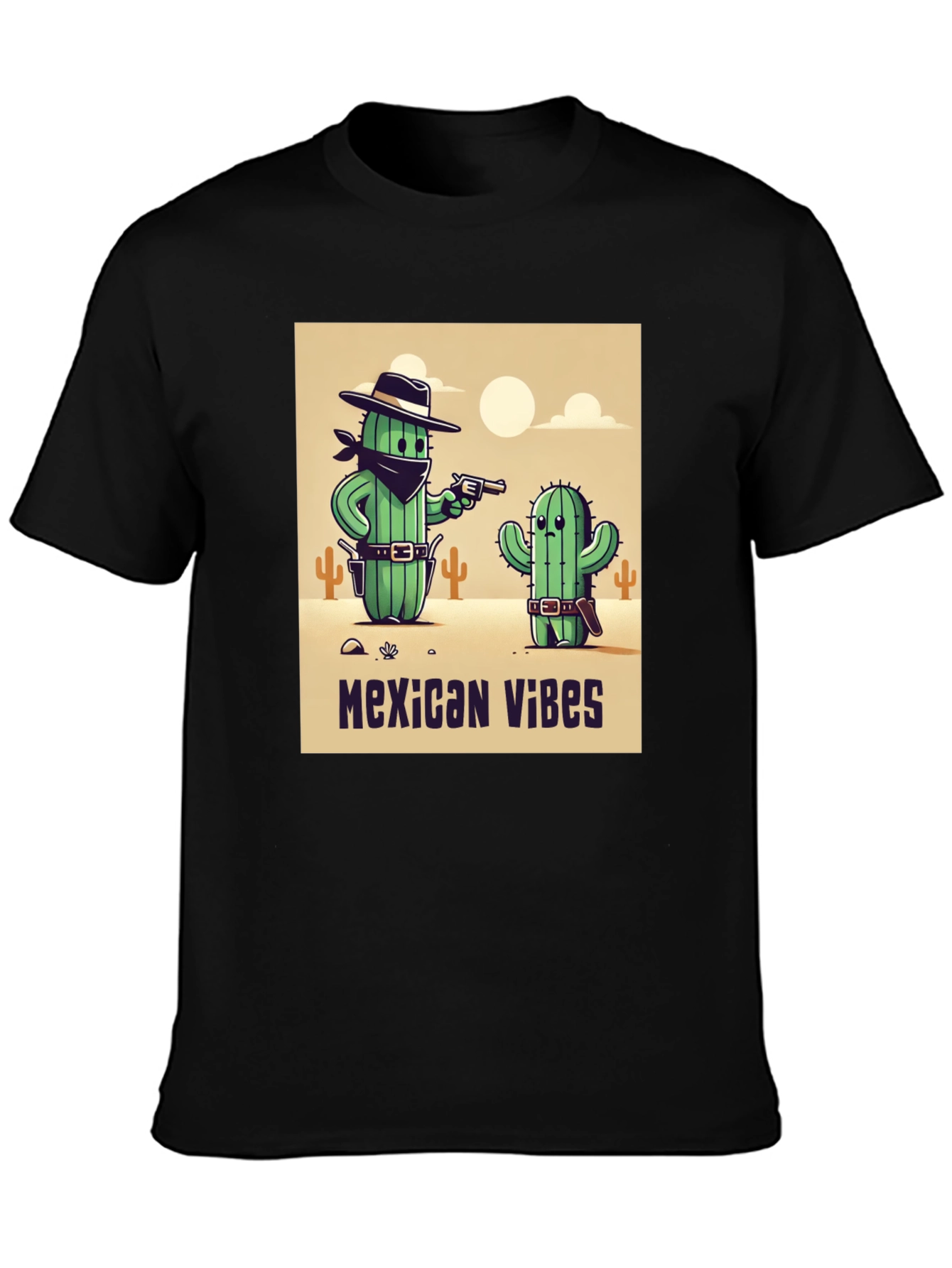 Mexican Vibes Cactus Graphic Tee