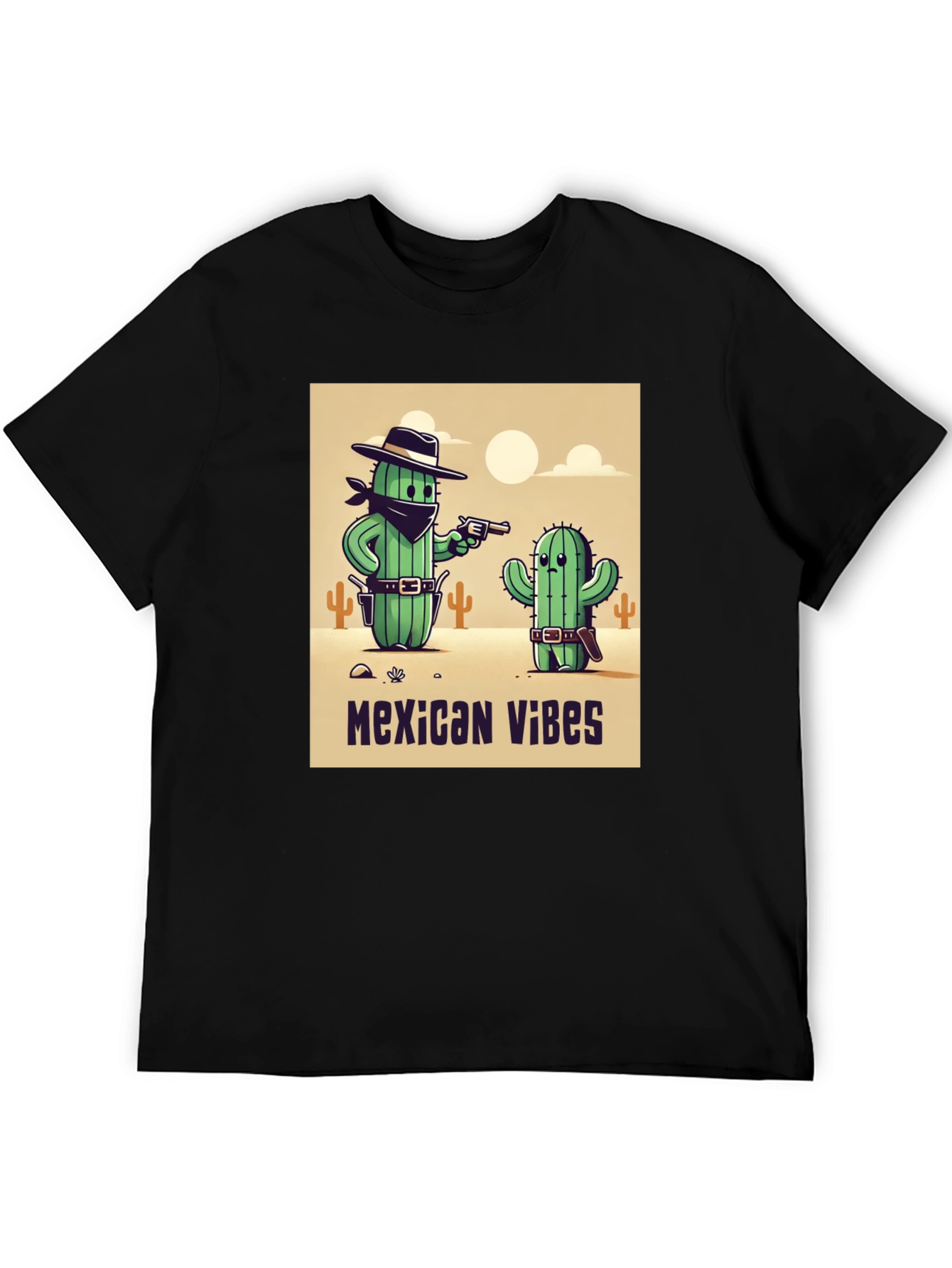 Mexican Vibes Cactus Graphic Tee