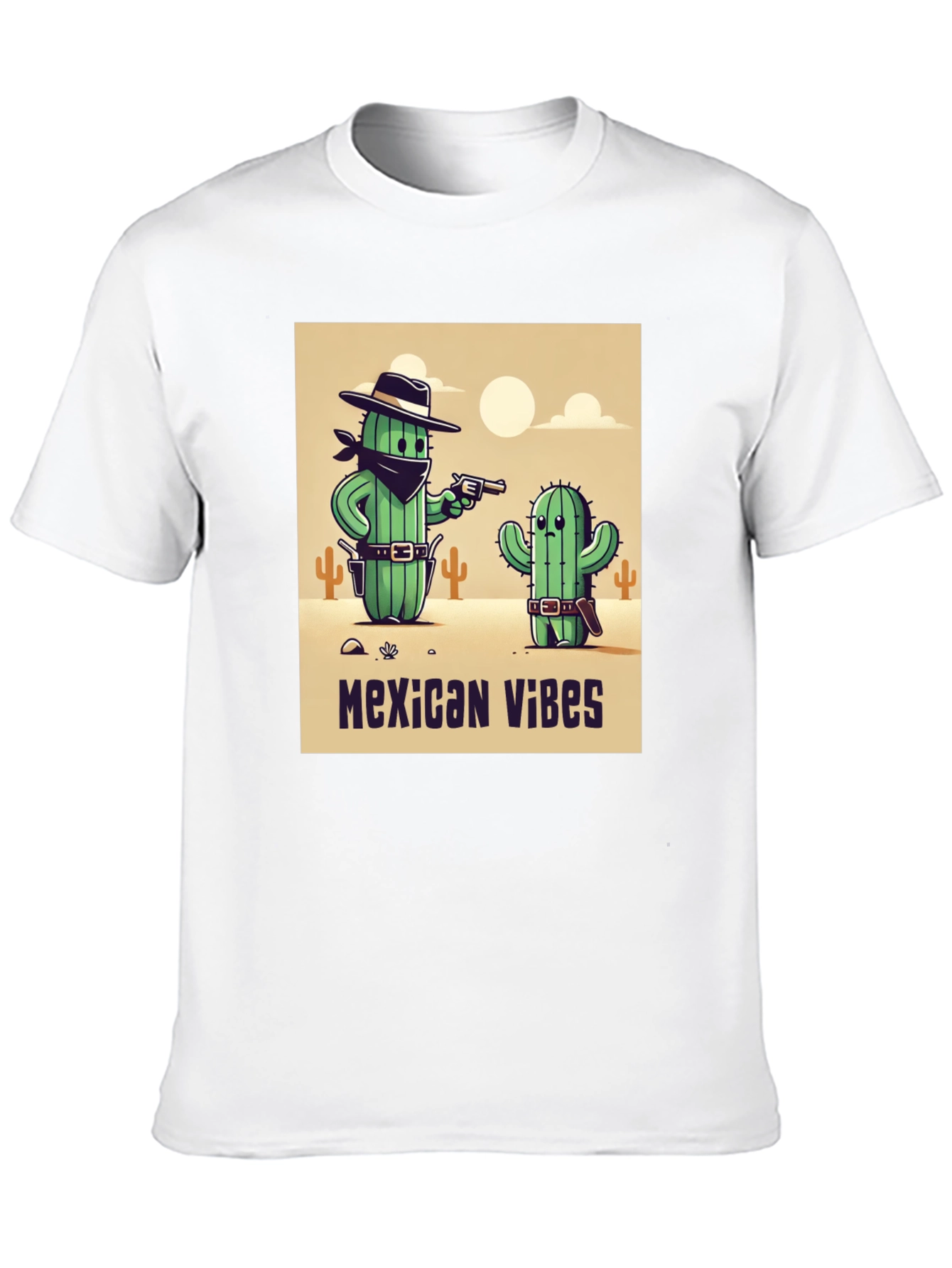 Mexican Vibes Cactus Graphic Tee