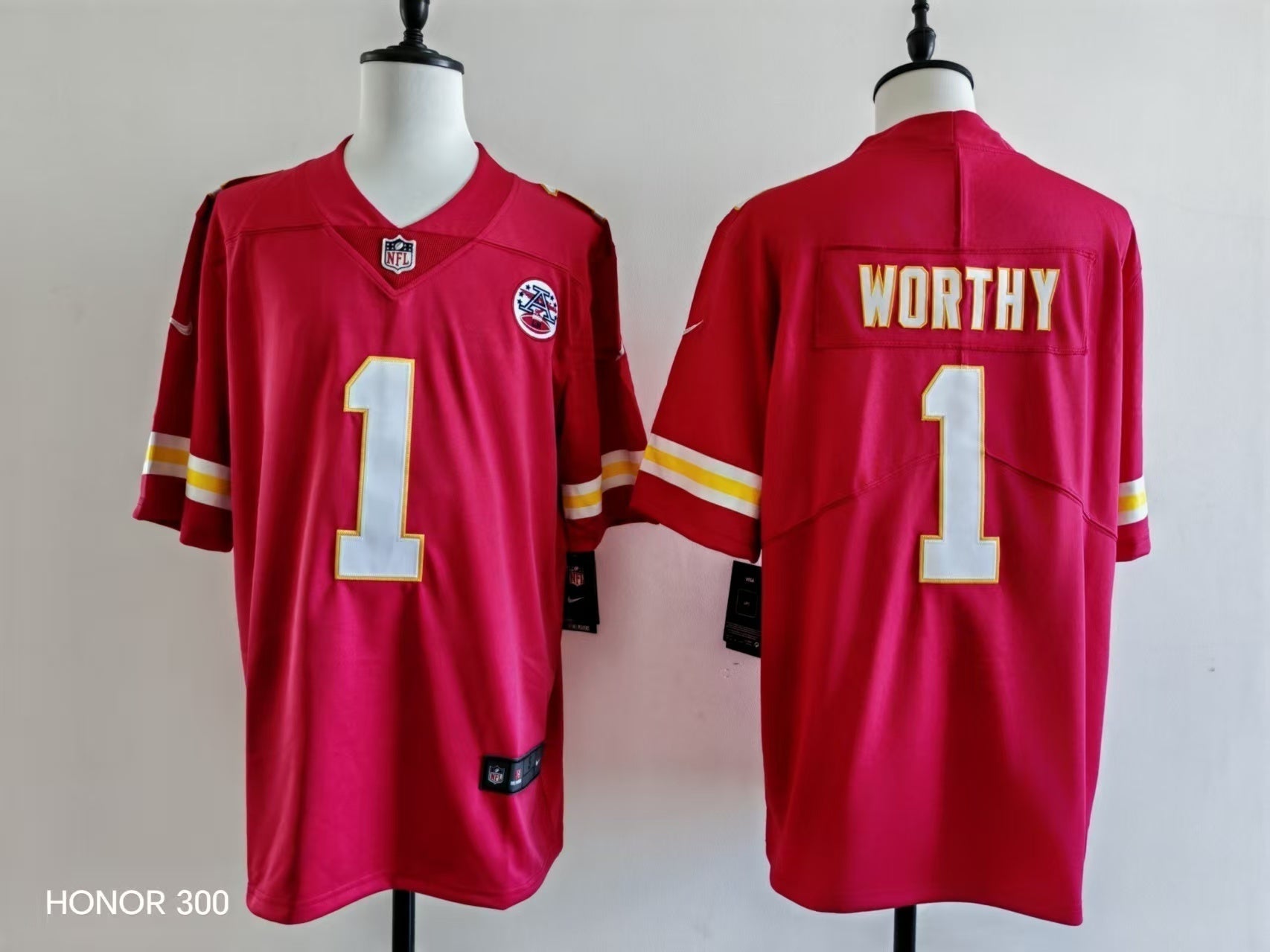 Men's Kansas City Chiefs Xavier Worthy Jersey -  Red