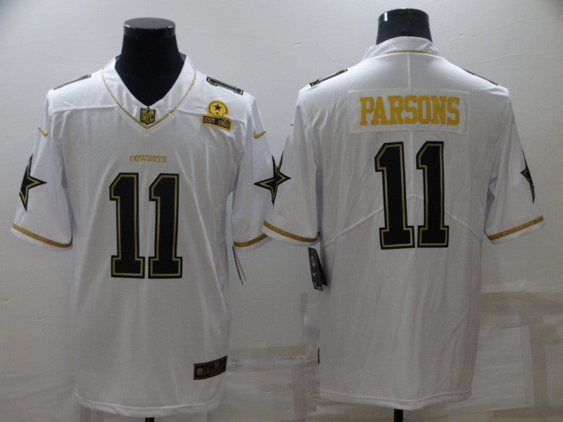 Men's Dallas Cowboys Micah Parsons #11 White Player Game Jerseys
