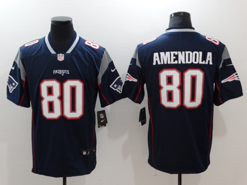 Men's New England Patriots Danny Amendola #80 Navy Game Jerseys