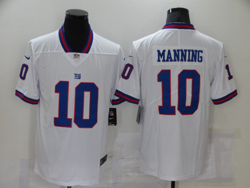 Men's New York Giants Eli Manning #10 White Game Jerseys