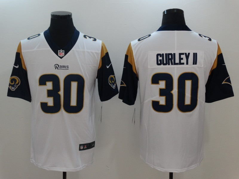 Men's Los Angeles Rams Todd Gurley II #30 White Game Jerseys