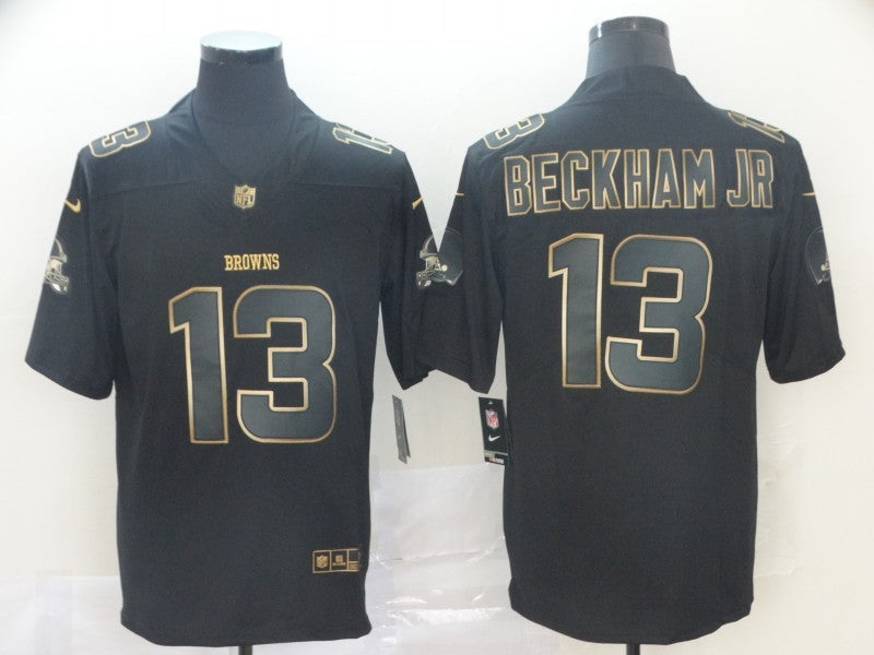 Men's Cleveland Browns Odell Beckham Jr. Black Game Player Jerseys