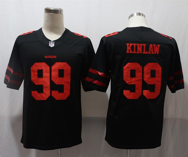 Men's San Francisco 49ers Javon Kinlaw #99 Black Game Jerseys