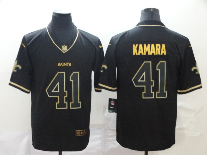 Men's New Orleans Saints Alvin Kamara #41 Black Player Jerseys