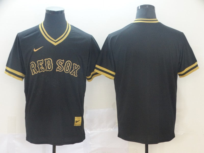 Men's Boston Red Sox Black Blank Jerseys